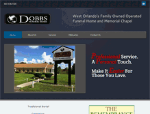 Tablet Screenshot of dobbsfuneralhome.com